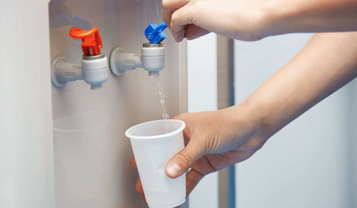 Person Drinking Bottled Water in Tampa